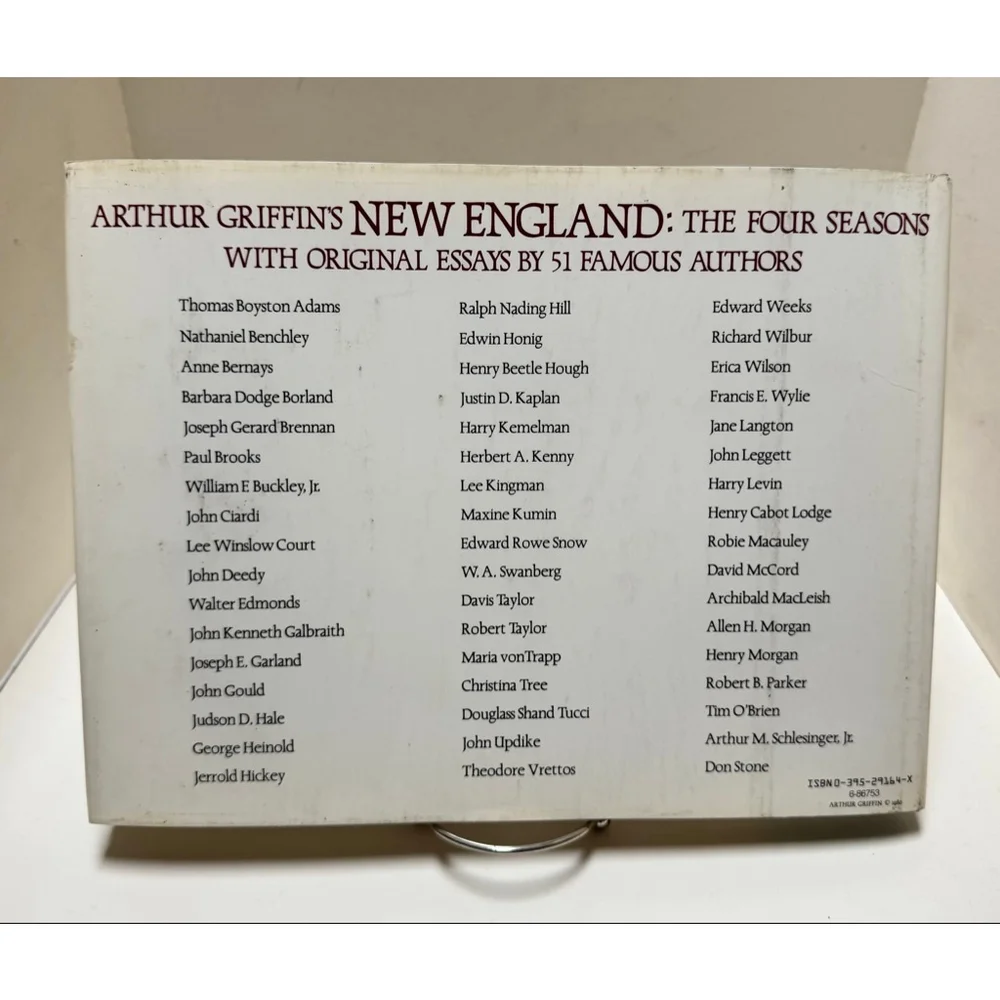 Arthur Griffin's New England: The Four Seasons Original Essays by Famous Authors